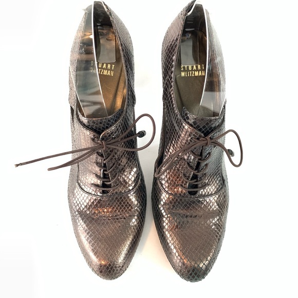 Stuart Weitzman embossed cut out pumps size 8.5 - Picture 5 of 14